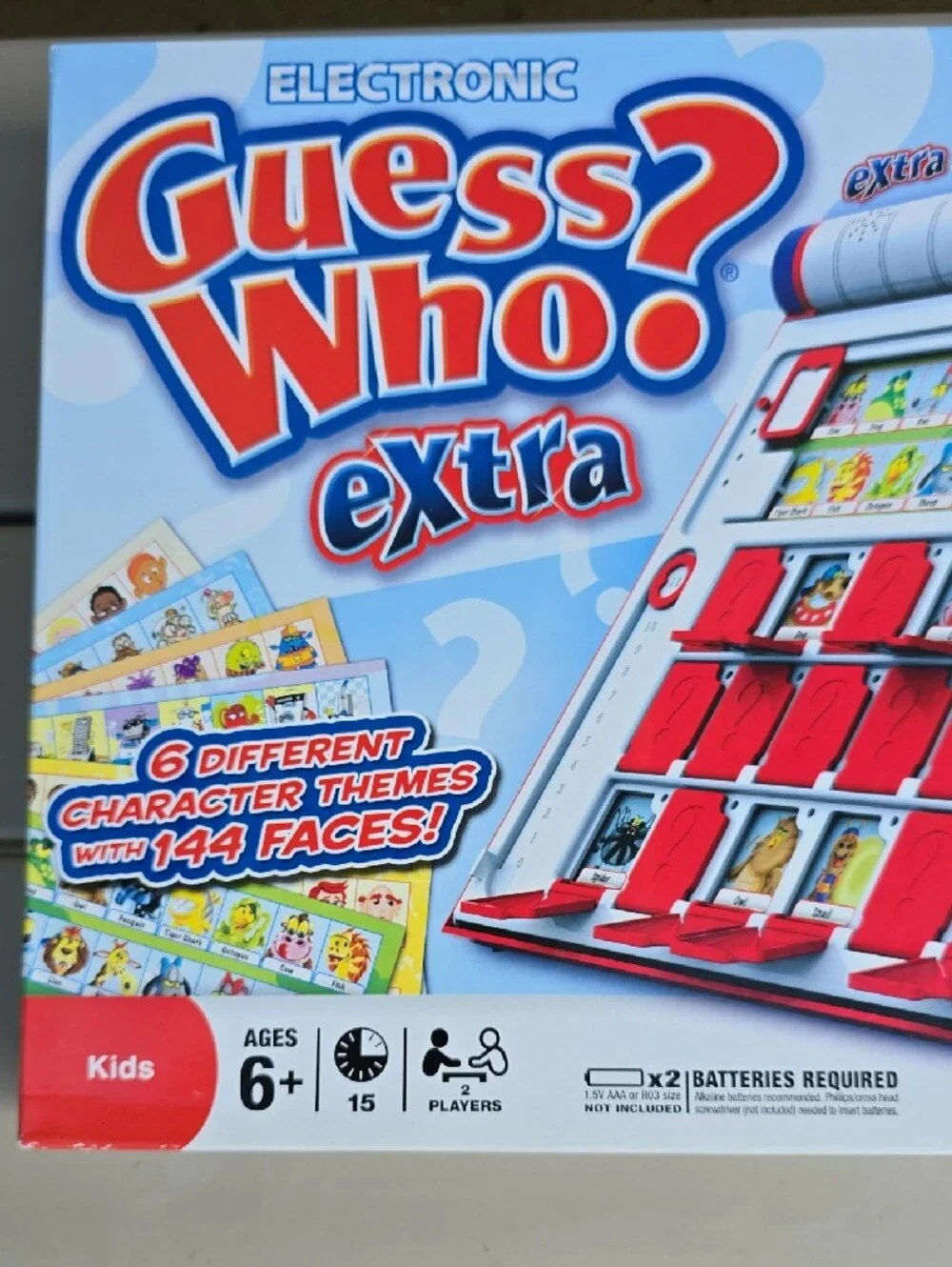 Hasbro Guess Who? Extra Electronic Game - Blue Frame with Red Panels